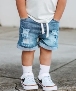 Little Bipsy Distressed Denim Shorts Bottoms