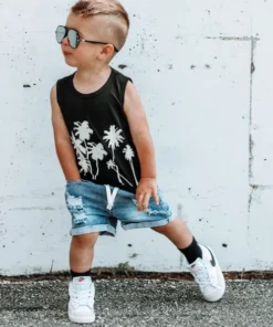 Little Bipsy Distressed Denim Shorts Bottoms