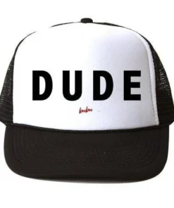 Bubu Dude White + Black Trucker Hat