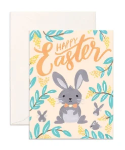 Fox + Fallow Easter Bunny Greeting Card
