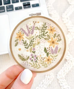 Elyse Breanne Designs Paper Goods Embroidery Hoop Sticker