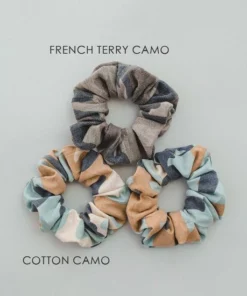 J+j Camouflage Soft Cotton Scrunchie