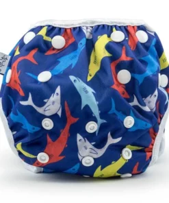 Beau + Belle Littles Sharks Reusable Swim Diaper