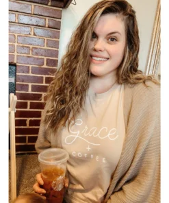 Saucetribe Graphic Tees Grace + Coffee Tee