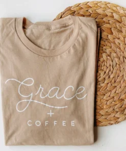 Saucetribe Graphic Tees Grace + Coffee Tee