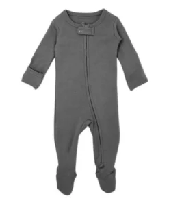 Loved Baby Sleepers Dark Gray Organic Cotton Zip Sleeper