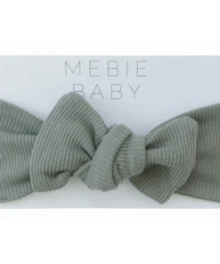 Mebie Baby Green Organic Cotton Ribbed Headband
