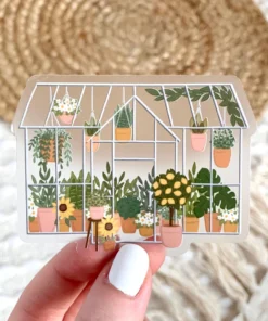 Elyse Breanne Designs Clear Greenhouse Sticker