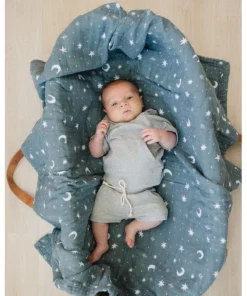 Mebie Baby Heather Grey Organic Cotton Shorts