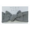 Mebie Baby Headwear Grey Organic Cotton Ribbed Headband