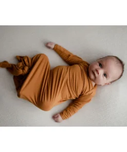 Three Little Tots Harvest Knotted Gown