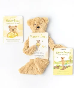 Slumberkins Honey Bear Snuggler Book Bundle - Gratitude Collection