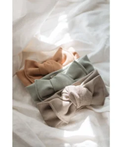 Mae + Skye Headwear Mushroom Ribbed Knit Headwrap