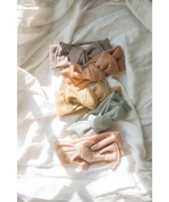 Mae + Skye Headwear Mushroom Ribbed Knit Headwrap