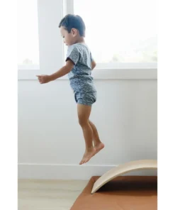 Mebie Baby Blue Horizon Organic Cotton Shorts Set