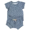 Mebie Baby Blue Horizon Organic Cotton Shorts Set