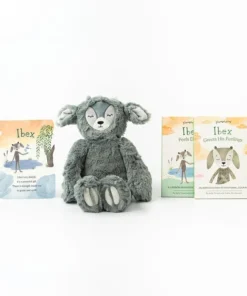 Slumberkins Books + Puzzles Ibex Slate Kin Book Bundle - Emotional Courage Collection