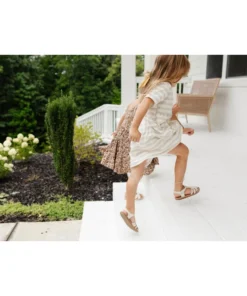 Lia + Lou Oatmeal Stripes Pocket Dress