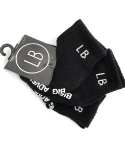 Little Bipsy Black 3 Pack Socks Footwear