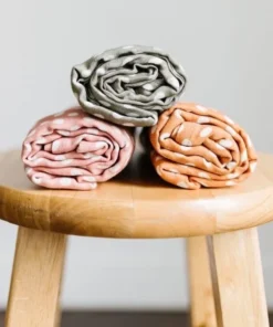 Mini Wander Polka Dot Amber Muslin Swaddle Swaddles + Blankets