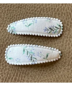 Minikane Ivory Dainty Greenery Pig Tail Clips