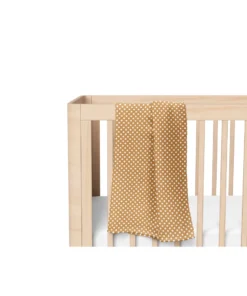 Mini Wander Polka Dot Amber Muslin Swaddle Swaddles + Blankets
