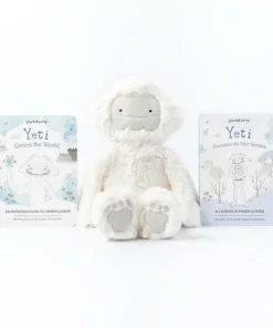 Slumberkins Books + Puzzles Alpine Yeti Snuggler Bundle - Mindfulness Collection