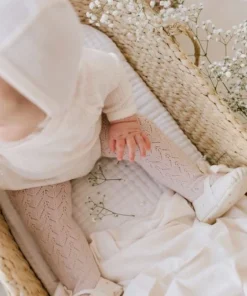 Jamie Kay Headwear Natural Organic Cotton Pointelle Bonnet