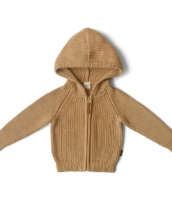 Goumi Kids Acorn Organic Cotton Knit Hoodie