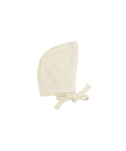 Jamie Kay Headwear Natural Organic Cotton Pointelle Bonnet