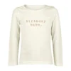 Tenth + Pine Tops Birthday Babe Clay + Natural Organic Long Sleeve Tee