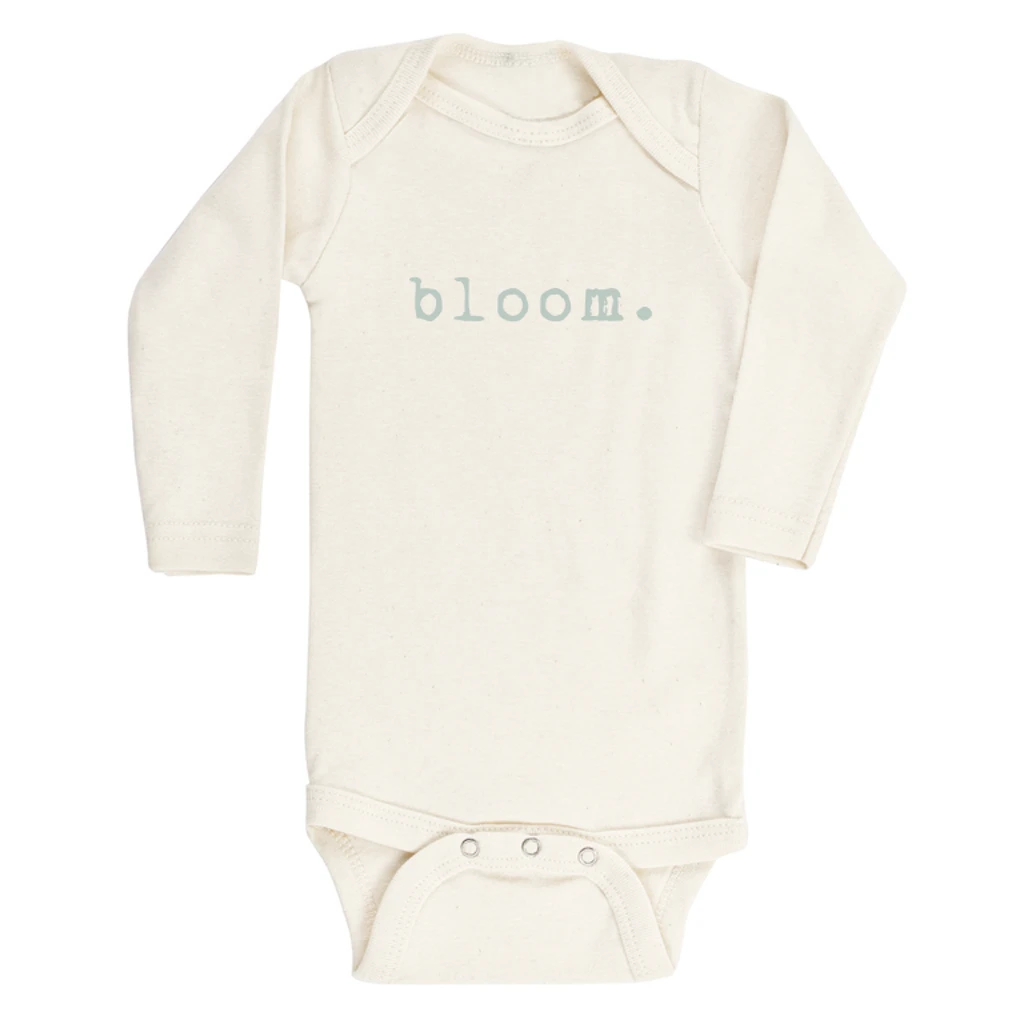 Tenth + Pine Bodysuits Bloom Sage + Natural Organic Long Sleeve Onesie 3 Tenth + Pine Bodysuits Bloom Sage + Natural Organic Long Sleeve Onesie