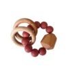Chewable Charm Toys Dusty Cedarwood Silicone + Wood Hayes Teether