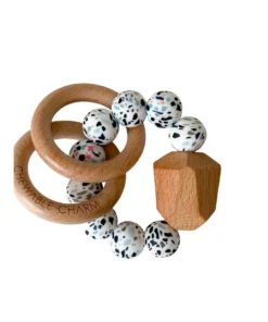 Chewable Charm Toys Terrazzo Silicone + Wood Hayes Teether