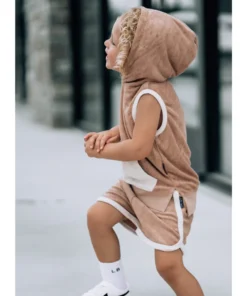 Little Bipsy Tops Cinnamon Terry Sleeveless Tank Hoodie
