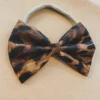 Bows For Show Leopard Print Hair Bow Headband Headwear 2 Bows For Show Leopard Print Hair Bow Headband Headwear