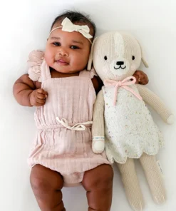 Cuddle And Kind Dolls + Plushies Mia The Dog Knit Handcrafted Regular Doll