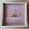 Emrose Decor Pink Sun You Are My Sunshine Sign