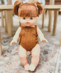 Bronzed Ribbed Minikane Romper Dolls + Plushies