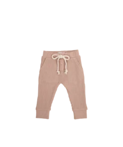 Jamie Kay Dusky Rose Organic Cotton Waffle Oliver Pants