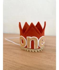 Cutest Little Party | One | Copper Felt + Toast Pom Trim + Toast/white Crown Party Time