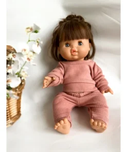 Dolls + Plushies Blush Pink Two Piece Minikane Lounge Set