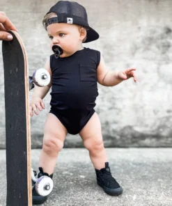 Little Bipsy Bodysuits Black Tank Bodysuit Onesie