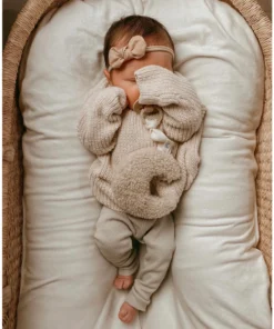 Dappermaenjte Beige Plush Moon Lovey