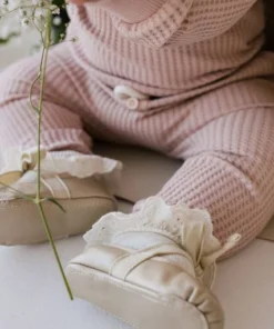 Jamie Kay Dusky Rose Organic Cotton Waffle Oliver Pants