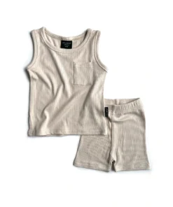 Little Bipsy Shell Ribbed Biker Shorts