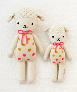 Cuddle And Kind Dolls + Plushies Lucy The Lamb Knit Handcrafted Little Doll