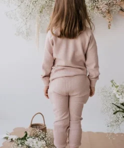 Jamie Kay Dusky Rose Organic Cotton Waffle Oliver Pants