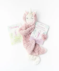 Slumberkins Unicorn Rose Snuggler - Authenticity Collection