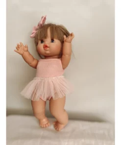 Dolls + Plushies Light Pink Romper + Tutu Set Minikane Clothing